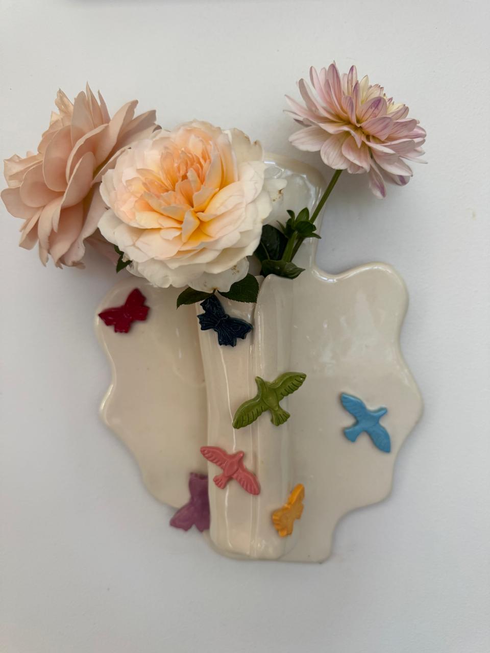 Karoo in the City wall vase with fresh flowers