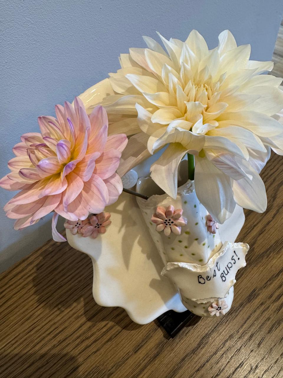 Karoo in the City wall vase with fresh flowers